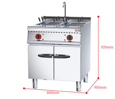 Keuken Elektrische Noodels Kookmachine Met Kasten Voor Commerciële Pasta Kook 18KW