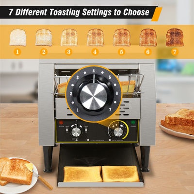 220V elektrische transportrooster voor snacks machine Bake gelijkmatig snijd extra breed slot brood