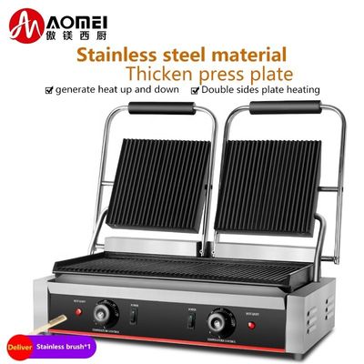 Commerciële elektrische grillonderdelen met niet-stick kookoppervlak en 220 V stroomtoevoer