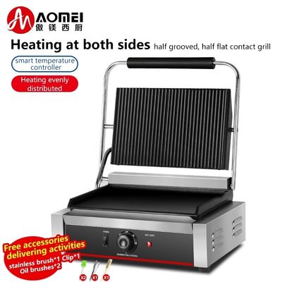 Elektrische platte grillonderdelen in zwarte kleur voor 340*220 mm
