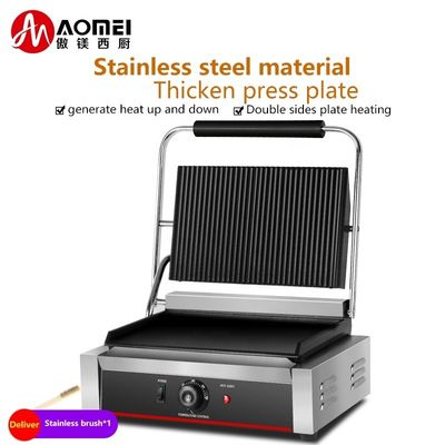 Elektrische platte grillonderdelen in zwarte kleur voor 340*220 mm
