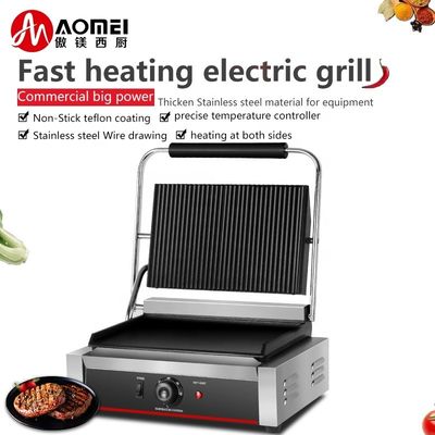 Elektrische platte grillonderdelen in zwarte kleur voor 340*220 mm