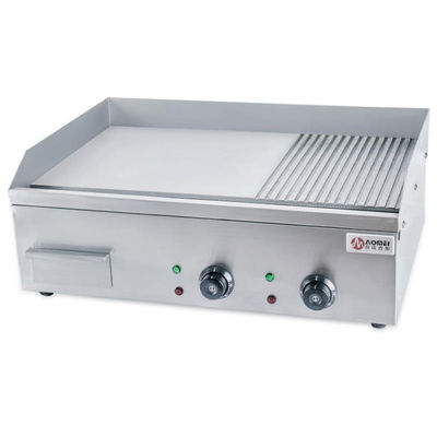 Elektrische platte grill en grill voor restaurantkeukens