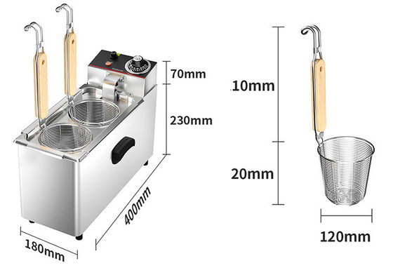 1 tank 4 manden Elektrische pasta-koker voor snel koken in commerciële keukens