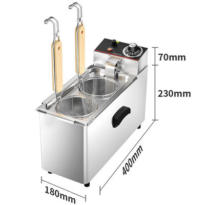 Keuken Kook Multifunctionele Commerciële 2 Basket Noodle Cooker Pasta Kookketel Cooker