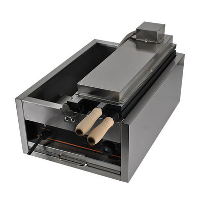 Draagbare automatische wafelmachine AO-1101A roestvrij staal elektrische grill bakkerij machine