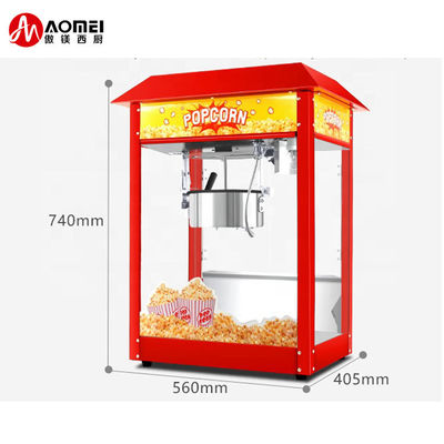 Vlekvrye staal commerciële karamel popcorn maker machine voor de productie van popcorn snacks