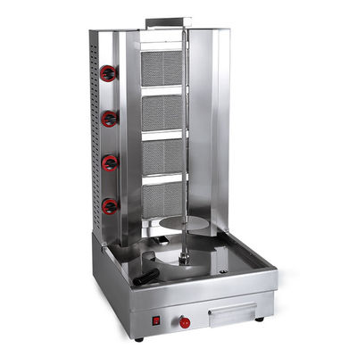 20000 Capaciteit Gas 4-brander Doner machine voor kebab restaurants