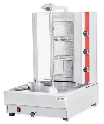 20000 Capaciteit Gas 4-brander Doner machine voor kebab restaurants