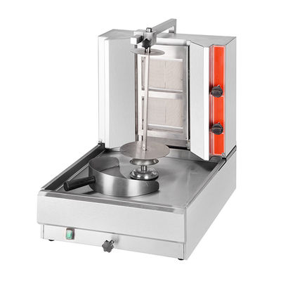 Gasspanning roestvrij staal Doner Kebab Grill Machine voor Restaurant Shawarma Toaster