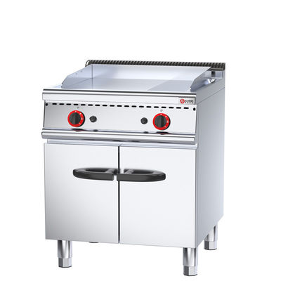 Restaurant BBQ Grill 700*700*850 70 mm Vrijstaande gasgrill met kast