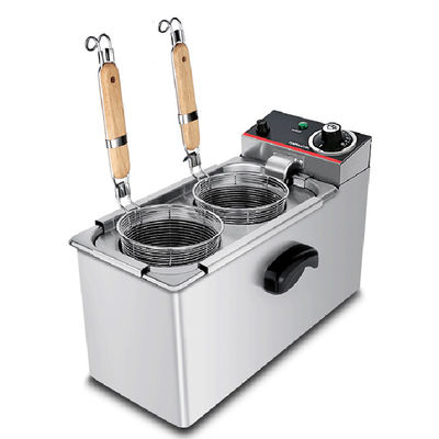 Etelequipment 2kW Elektrisch bureaublad 2 koppen Pasta-koker voor restaurant Noodel koken
