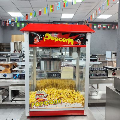 Multifunktioneel EB-06 Rood roestvrij staal popcorn maker voor commerciële en kenmerken