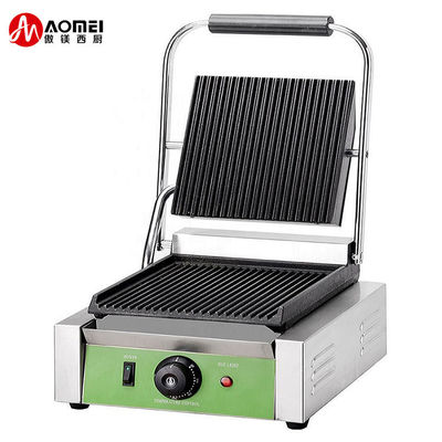 Commerciële elektrische Panini Grill 1800W Power voor Sandwich Contact in Restaurant Keuken