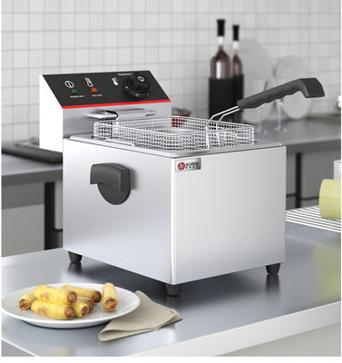 Ronde professionele elektrische deepfryer voor KFC Donut Chicken en frietmachine