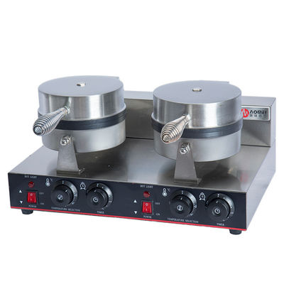 Verstelbare thermostaat Dubbele plaat Belgische wafelautomaat voor het bakken van wafeltje brood