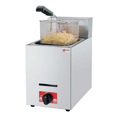 Roestvrij staal 201/304 Industriële gascontact deep fryers voor commerciële horeca
