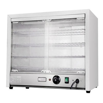 1.5kw Zilverwit Keukenapparatuur Commercieel Buffet Voedsel Warmer Display Showcase