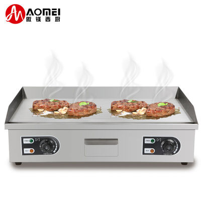 Dorayaki Teppanyaki Machine Commerciële roestvrij staal Elektrische rooster 8 mm dikte
