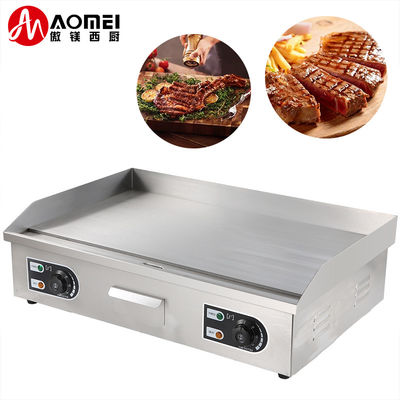 Elektrische commerciële barbecue met aangepast logo Acceptabele dikte 8 mm