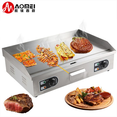 Elektrische commerciële barbecue met aangepast logo Acceptabele dikte 8 mm