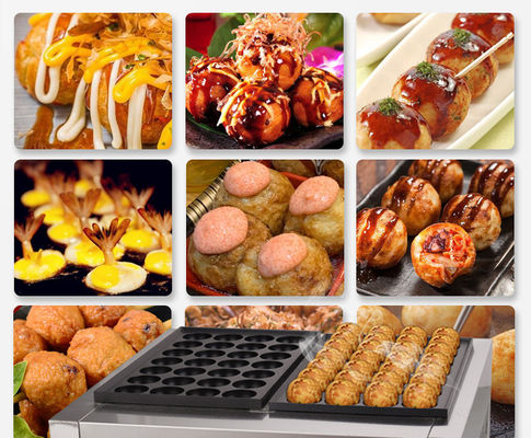 Video-technische ondersteuning na service voor 6 kW elektrische Takoyaki-pelletgrillapparatuur