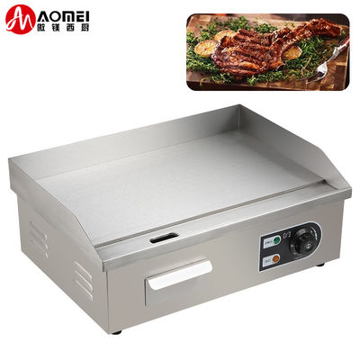 8 mm dikte roestvrij staal gas Bbq platte plaat gas grill voor keukenapparatuur