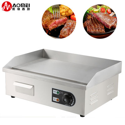 8 mm dikte roestvrij staal gas Bbq platte plaat gas grill voor keukenapparatuur