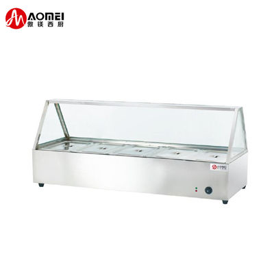 Restaurant Hotel Catering apparatuur Roestvrij staal Glas voedsel Warmer Buffet counter