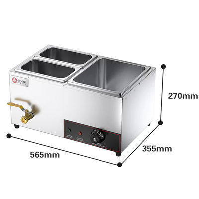 Restaurant Hotel Catering apparatuur Roestvrij staal Glas voedsel Warmer Buffet counter