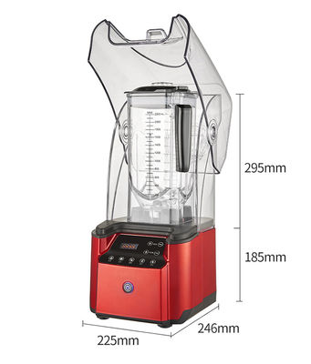 2200W Huishoudelijke glazen ijskruiser Commerciële vruchtensapper blender voor gladde menging