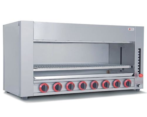 6 Brander gas infrarood Salamander Grill Oven Lift voor Food Service Industry