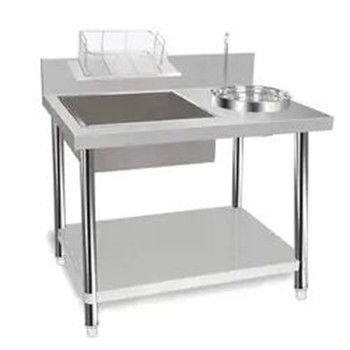 AM-WPT80 Kooktafel van roestvrij staal voor kip/KFC of vlees/brood