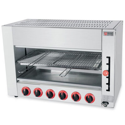 Commerciële Keuken Tafelplaat Infraroodstraal Gas Salamander Oven met roestvrij staal lichaam