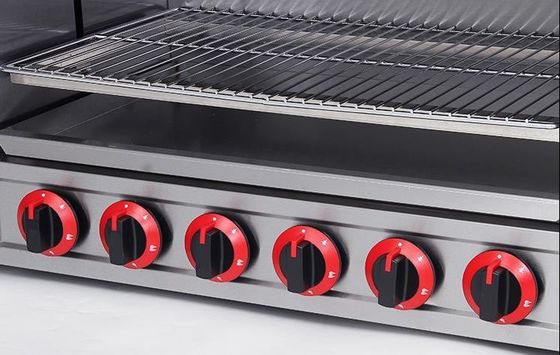 Commerciële Keuken Tafelplaat Infraroodstraal Gas Salamander Oven met roestvrij staal lichaam