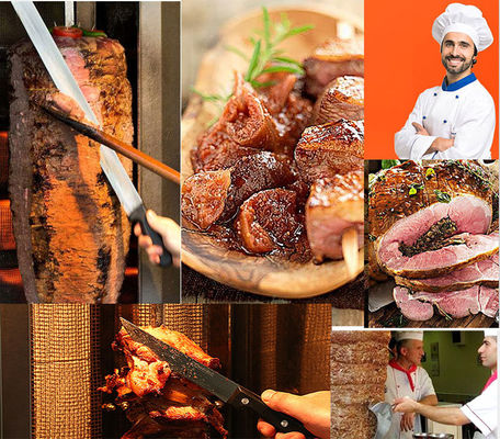 Tafelkoek Doner Kebab Gas Kip Shawarma Machine maken met een hoge productiviteit