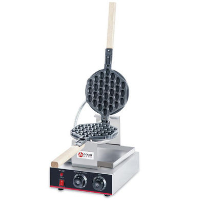 220V commerciële elektrische bubbelwafelmachine voor Hong Kong-stijl Belgische eierwaffels