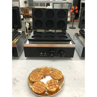 Bakken wafel taart brood Custom Commerciële elektrische maïs hotdog wafelmaker met 6 stokken 400x264x230mm