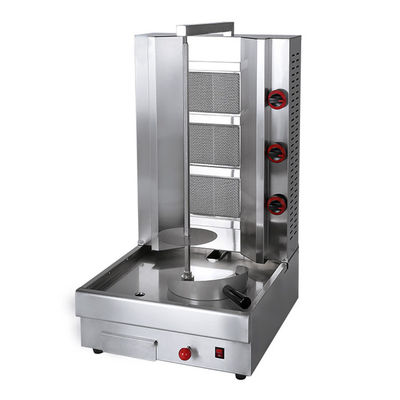 Automatische gas-shawarma-machine voor het snijden van Doner en Kebab