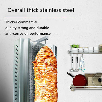 Automatische gas-shawarma-machine voor het snijden van Doner en Kebab