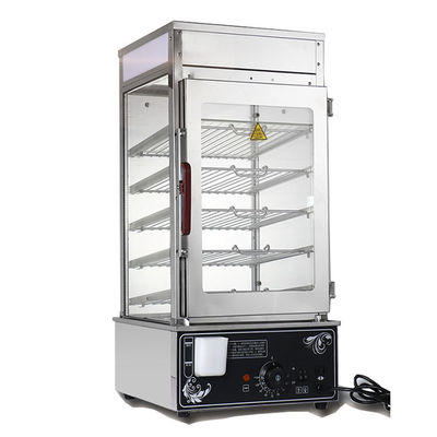 Energiebesparende functie Elektrisch voedseldisplay op het bureau Warmer Dimsum Stoommachine