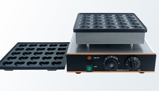 0.85KW commerciële Nederlandse Mini Pancake Maker Poffertjes Maker Machine met Timer 0-5 min