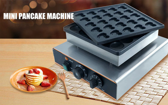 0.85KW commerciële Nederlandse Mini Pancake Maker Poffertjes Maker Machine met Timer 0-5 min