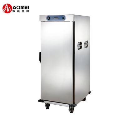 Eéndeurscommercieel hotel mobiele wagen voedselverwarmer met temperatuurbereik van 20-120C
