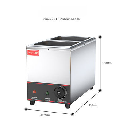 6.5 kg capaciteit Multifunctionele chocolade-temperingsmachine van roestvrij staal met 2 tanks