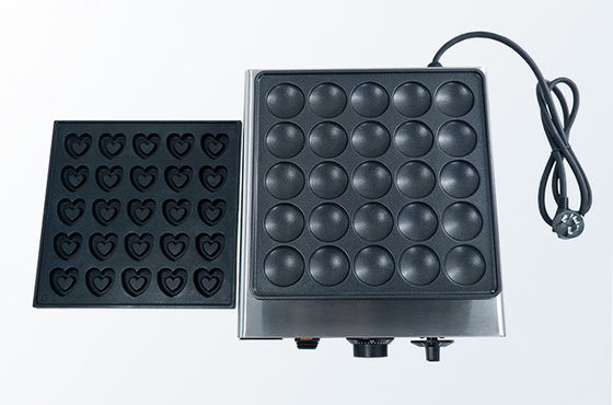 50-300C pannenkoekenmachine 25 ronde poffertjes met roestvrij staal dorayaki maker
