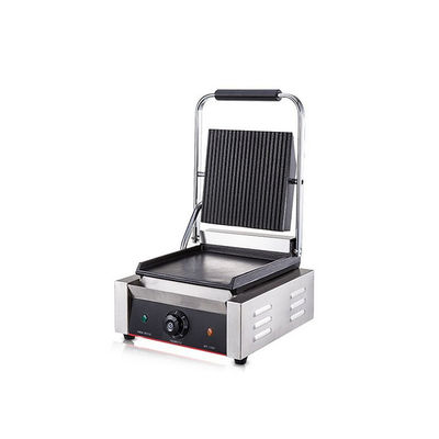 Elektrische grill met een niet-klevende pers vol platte grill voor commerciële gegrilde broodjes