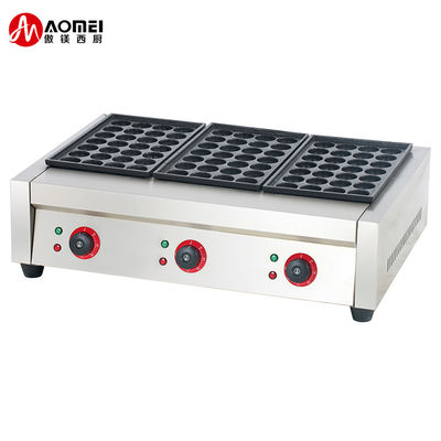 220V elektrische takoyaki machine voor het koken van octopus ballen op vis pellet grill