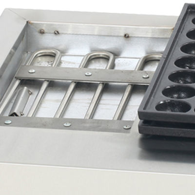 220V elektrische takoyaki machine voor het koken van octopus ballen op vis pellet grill