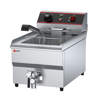 Dubbele tank 13L 13L Elektrische Donut Fryer Roestvrij staal diepfryer voor het maken van voedsel